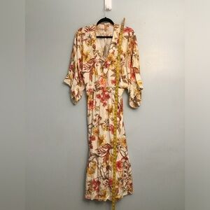 Floral Long Sleeve Maxi Dress